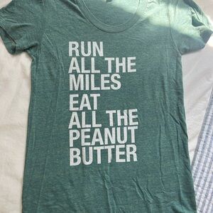 Run All The Miles Eat All the Peanut Butter Women’s T Shirt